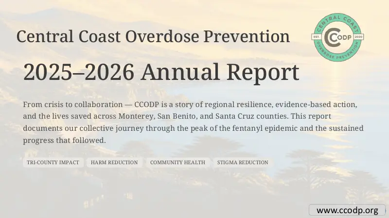 Central Coast Overdose Prevention report cover