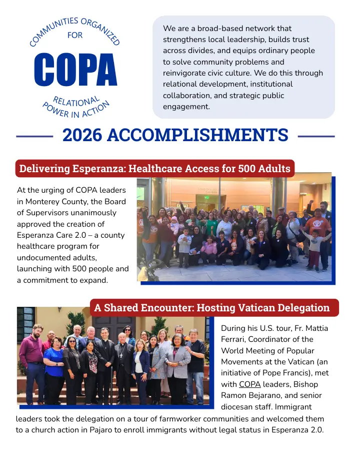 Communities Organizing for Relational Power in Action (COPA) report cover