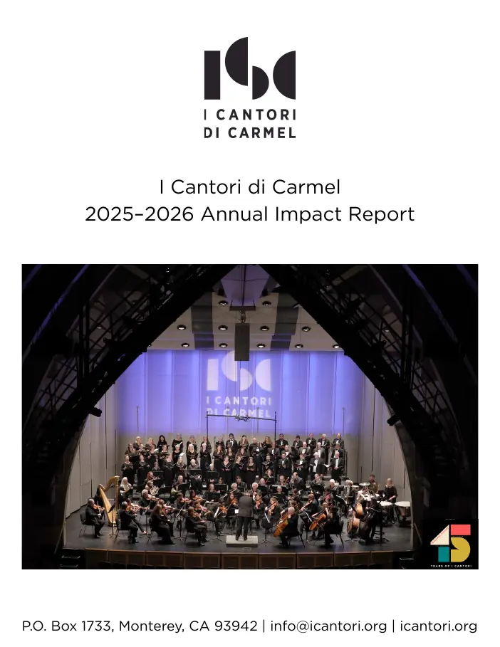 I Cantori di Carmel report cover