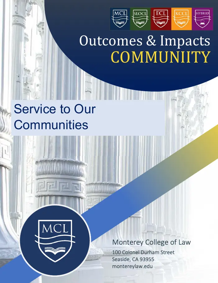 Monterey College of Law report cover