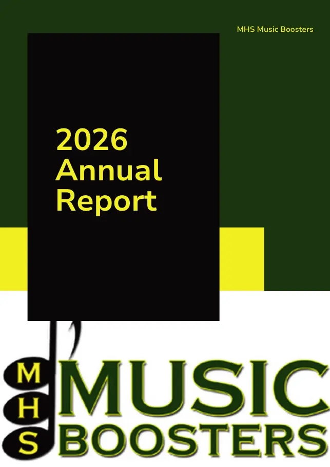 MHS Music Boosters report cover