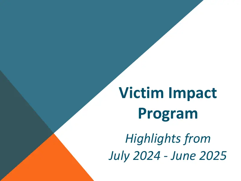 Victim Impact Program report cover